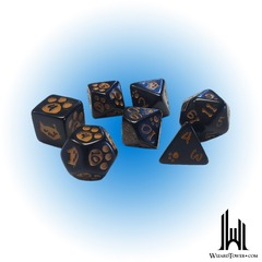 Kitten Dice Set - Black